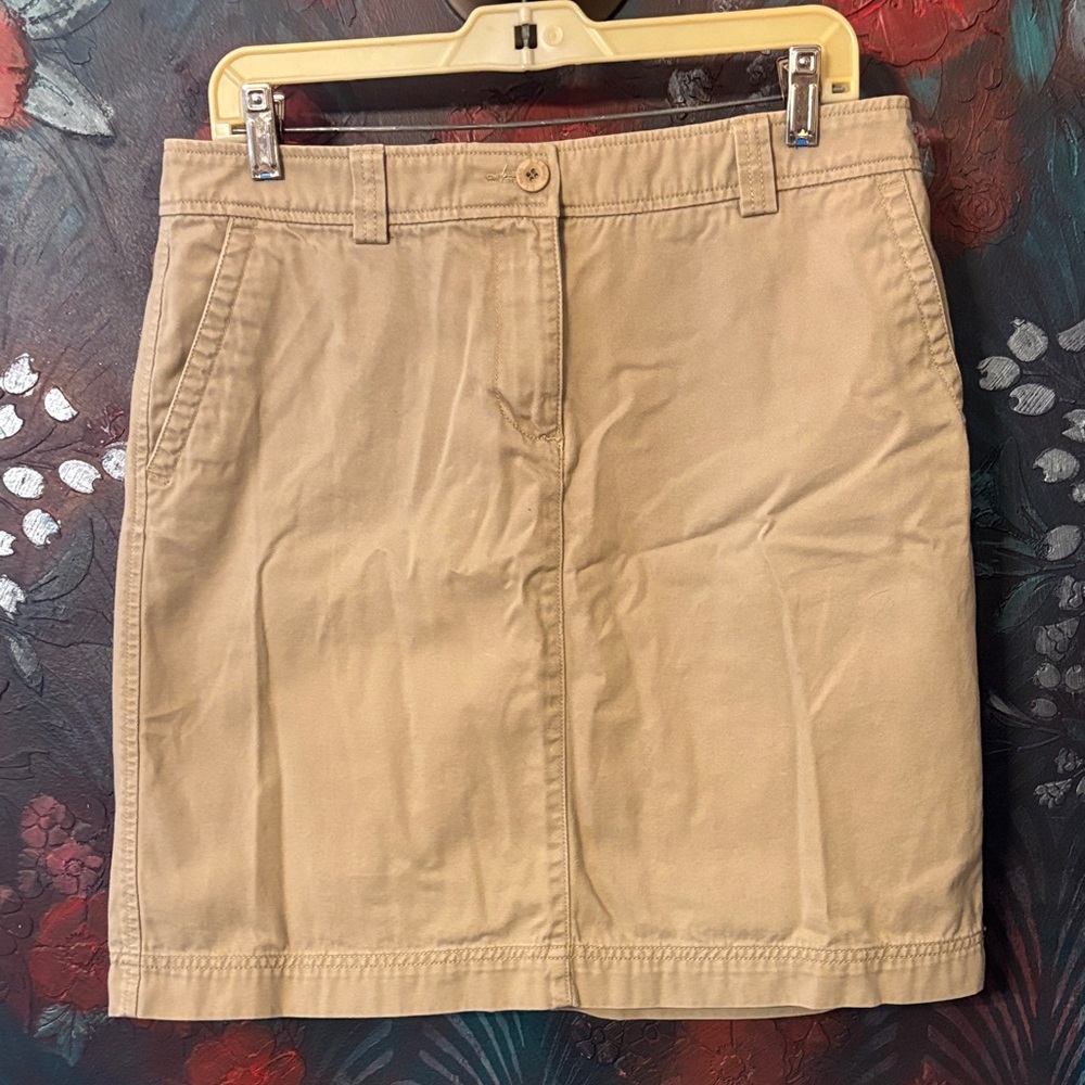 L.L. Bean Women's Tan Pencil Skirt vintage